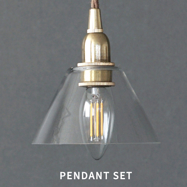 BỘ ĐÈN THỦY TINH MINI CONIC E14 TRONG SUỐT